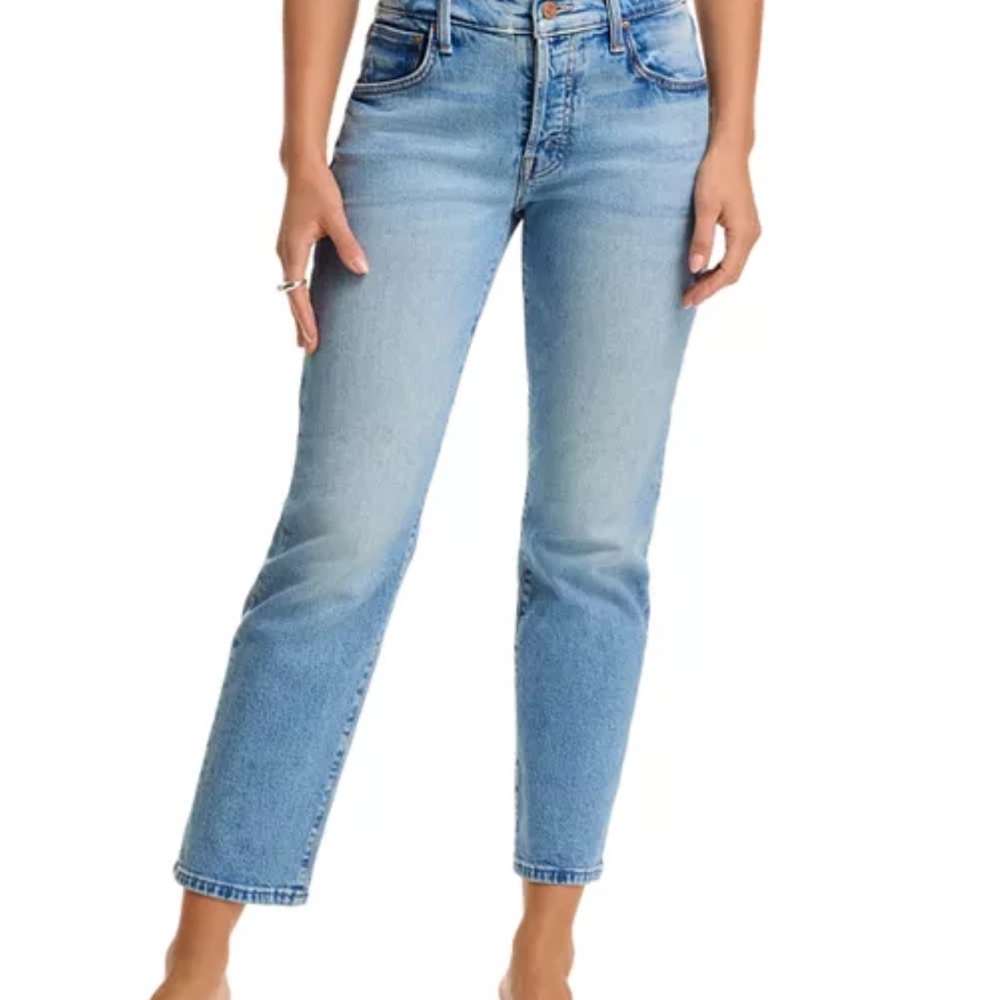 MOTHER Medium Blue Straight Leg Hiker Hover Jeans